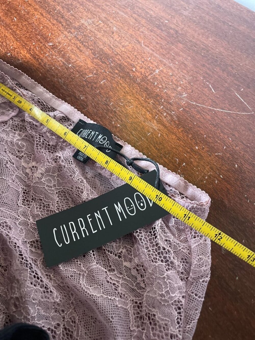 Dolls Kill Current Mood Absolute Grace Lace Skirt Mauve SZ XS Whimsy Fairy - Picture 8 of 9